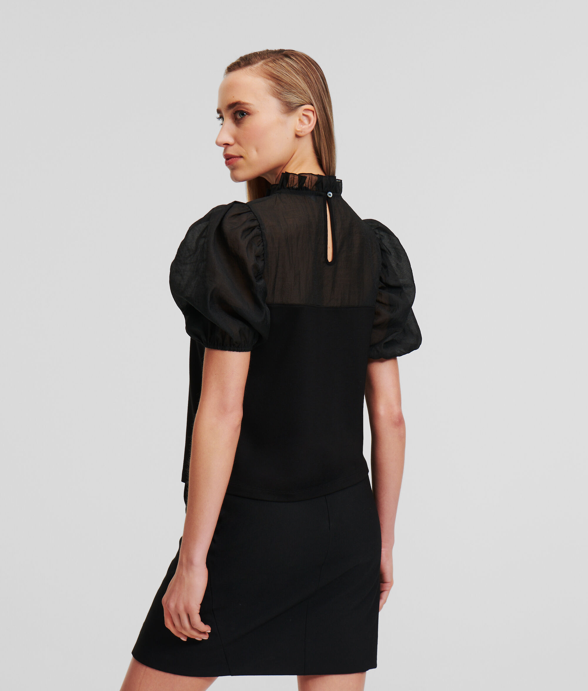 (image for) First-Class Organza Panelled Top